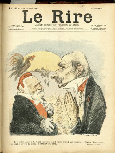 Illustration von Charles Leandre (1862-1934) für das Cover von Le Rire von Charles Leandre
