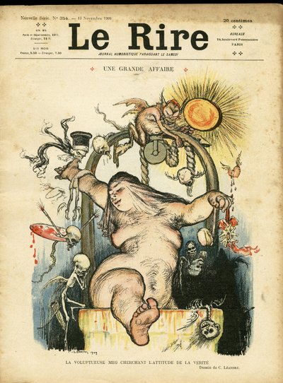 Illustration von Charles Leandre (1862-1934) für das Cover von Le Rire von Charles Leandre