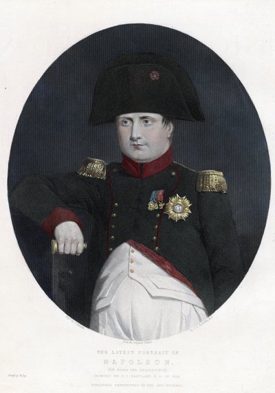 Letztes Porträt von Napoleon an Bord der Bellerophon von Charles Lock Eastlake