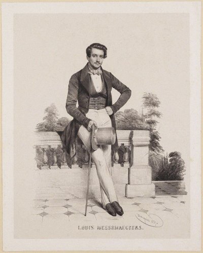 Porträt des Komponisten Louis Messemaeckers 1809-1889, 1837 von Charles Louis Baugniet