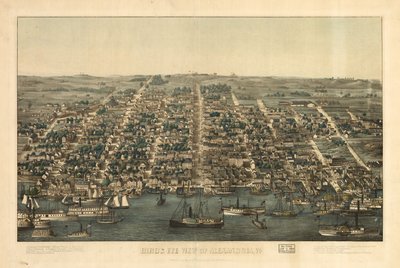 Vogelperspektive von Alexandria, Va. von Charles Magnus