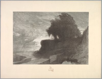 Suite von Landschaften: Landschaft, Platte 4, Remarque, Schlange von Charles Marie Dulac