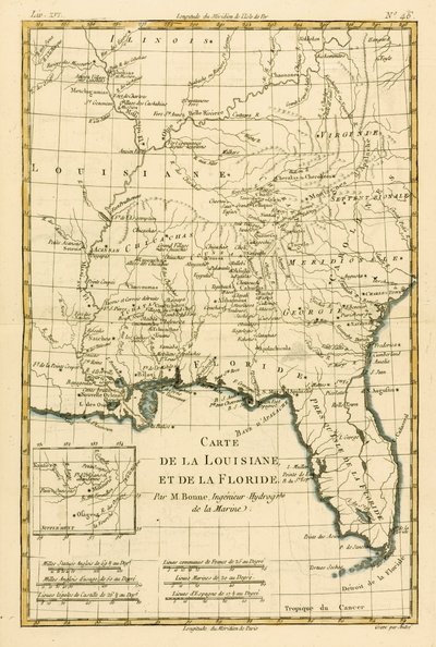 Louisiana und Florida, aus 
