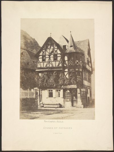 Études et Paysages: Haus aus dem 16. Jahrhundert, in Baccharah von Charles Marville