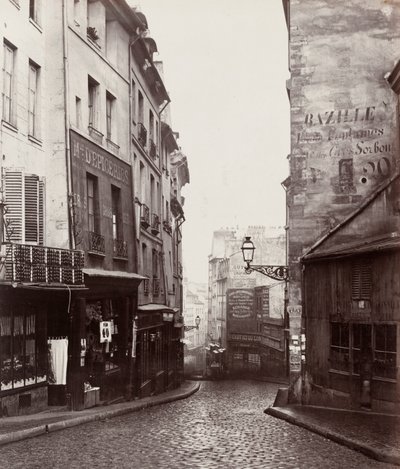 Rue de la Montagne-Sainte-Geneviève nahe der Kreuzung Rue LaPlace von Charles Marville