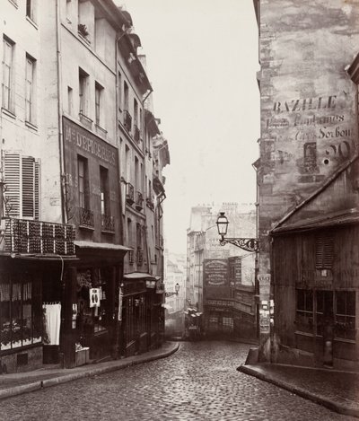 Rue de la Montagne-Sainte-Geneviève nahe der Kreuzung Rue LaPlace von Charles Marville