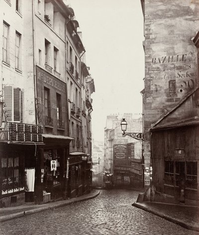 Rue de la Montagne-Sainte-Geneviève nahe der Kreuzung Rue LaPlace, 1865-69 von Charles Marville