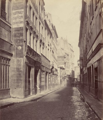 Rue des Bourdonnais von der Rue de Rivoli von Charles Marville