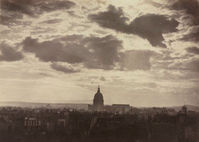 Ohne Titel Wolkenstudie mit Les Invalides, 1860 von Charles Marville