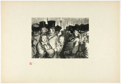 Boulevard du Temple um Mitternacht, aus Tirage Unique de Trente-Six Bois von Charles Maurand