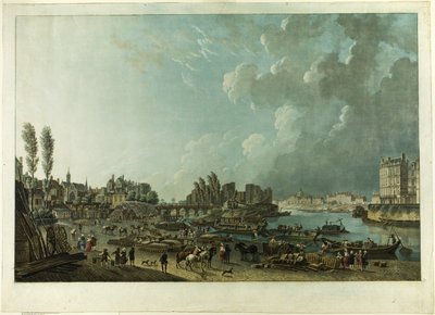 Hafen von St. Paul, Paris von Charles Melchior Descourtis