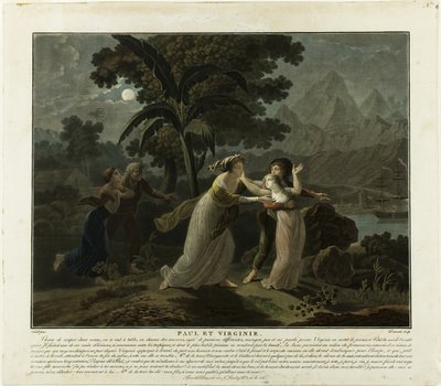 Die Abreise, Tafel 4 aus Paul et Virginie von Charles Melchior Descourtis