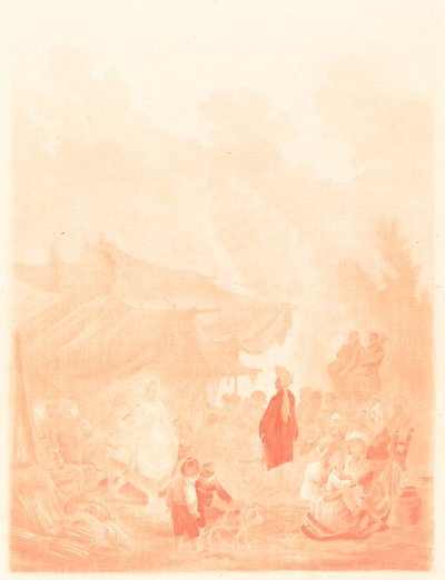 Dorffest von Charles Melchior Descourtis after Nicolas Antoine Taunay