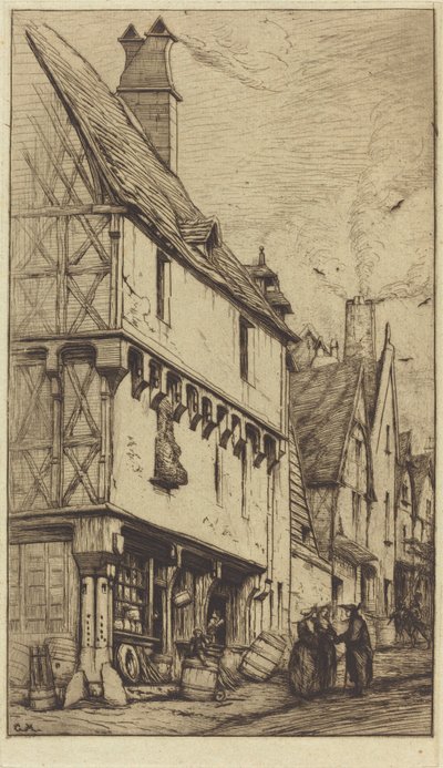 Altes Haus in Bourges, manchmal das 