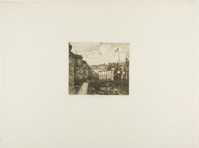 Chevriers Kaltbadeanstalt, Paris von Charles Meryon
