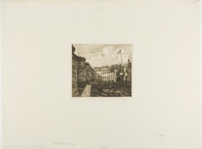 Chevriers Kaltbadeanstalt, Paris von Charles Meryon