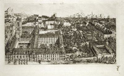 College Henri IV und das Lycee Napoleon, 1864 von Charles Meryon