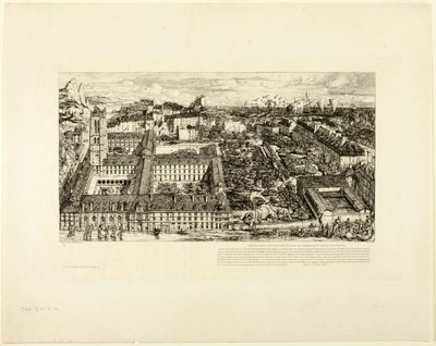 Collège Henry IV (oder Lycée Napoléon), Paris von Charles Meryon