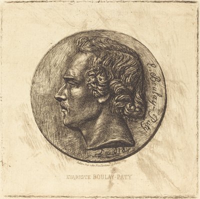 Evariste Boulay-Paty; Ein Dichter (nach einer Bronze von David d