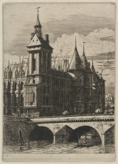 Der Uhrturm, Paris von Charles Meryon