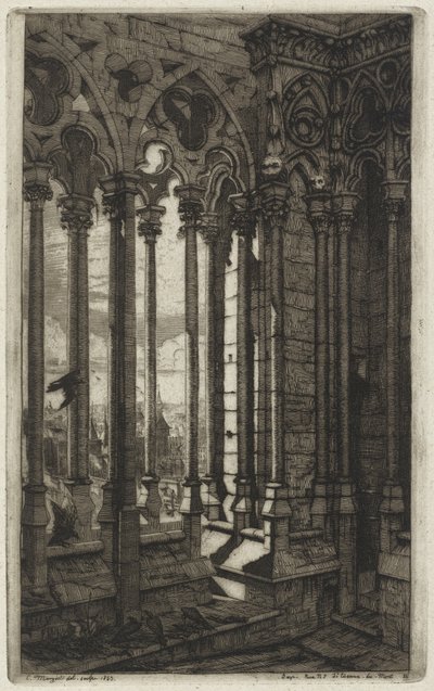 Die Galerie Notre-Dame, Paris von Charles Meryon
