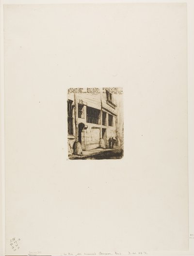 La rue des Mauvais Garçons von Charles Meryon