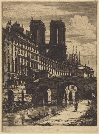 Le Petit Pont, Paris von Charles Meryon