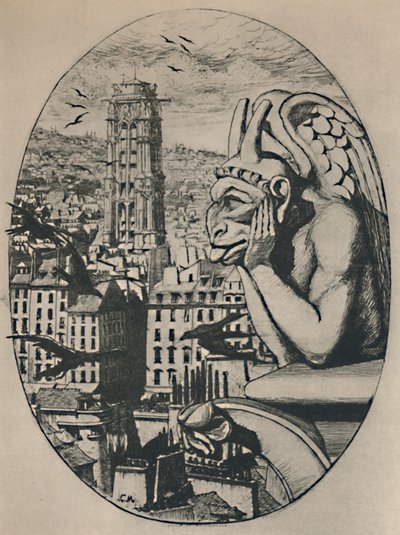 Le Stryge 8. Zustand 6 34 x 5 18 Zoll, 1853 von Charles Meryon