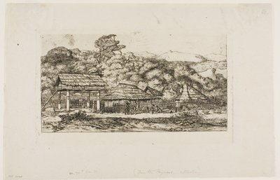 Einheimische Scheunen und Hütten in Akaroa, Banks