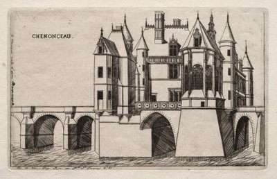 Das Schloss von Chenonceau von Charles Meryon