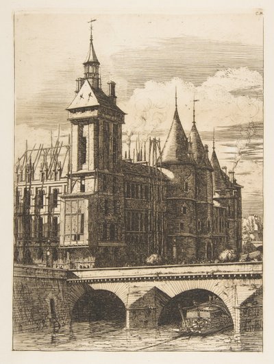 Der Uhrturm, Paris von Charles Meryon