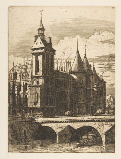 Der Uhrturm, Paris von Charles Meryon