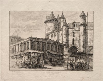 Das Grand Châtelet, Paris, um 1780, 1861 von Charles Meryon
