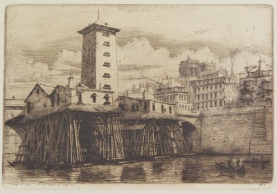 Die Notre-Dame-Pumpe von Charles Meryon