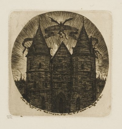 Das alte Tor des Justizpalastes, Paris von Charles Meryon