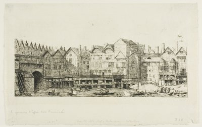 Blick auf einen Teil der Stadt Paris gegen Ende des XVII. Jahrhunderts von Charles Meryon