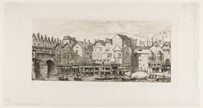 Ansicht eines Teils der Stadt Paris gegen Ende des XVII. Jahrhunderts von Charles Meryon