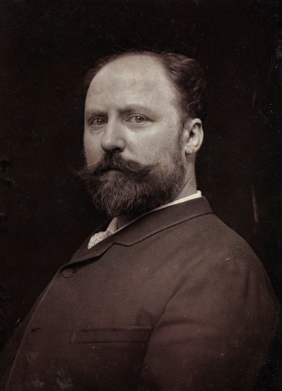Album Artistique et Biographique, 5. Jahrgang, Salon 1885; Porträt des französischen Malers Paul Louis Narcisse Grolleron (1848-1901) von Charles Michelez