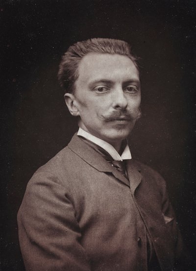 Album Artistique et Biographique, 5. Jahrgang, Salon 1885; Porträt des französischen Malers Alfred Paul Marie de Richemont (1857-1911) von Charles Michelez
