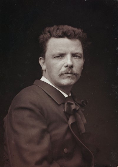 Album Artistique et Biographique, 6. Jahrgang, Salon 1885; Porträt des französischen Malers Eugène Carrière (1849-1906) von Charles Michelez