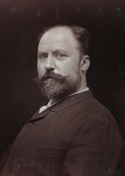 Album Artistique et Biographique, 6. Jahrgang, Salon 1885; Porträt des französischen Malers Paul Grolleron (1848-1901) von Charles Michelez