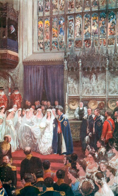 Die Hochzeit von König Edward VII. und Königin Alexandra in der St. George