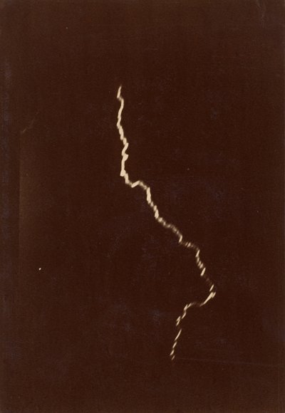 [Spirale des Blitzes in einem Gewitter], 12. Mai 1886 von Charles Moussette