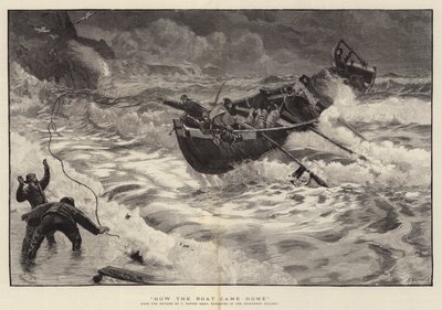 Wie das Boot nach Hause kam von Charles Napier Hemy