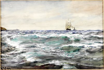 Raues Wasser auf der Bar von Charles Napier Hemy