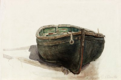Studie eines Dinghys von Charles Napier Hemy
