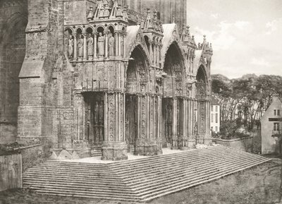 Kathedrale von Chartres - Südportal, XII. Jahrhundert von Charles Nègre
