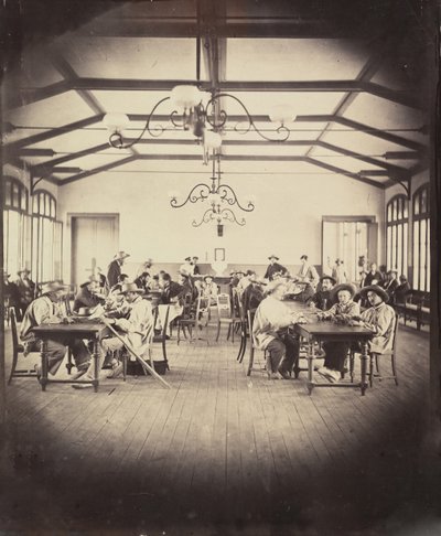 Kaiserliches Asyl von Vincennes, Spielsaal, 1858-59 von Charles Nègre