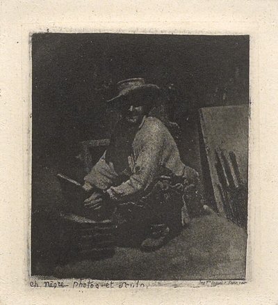 Der hockende Maurer von Charles Nègre
