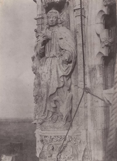 Johannes der Evangelist, Kathedrale von Chartres, ca. 1854 von Charles Nègre